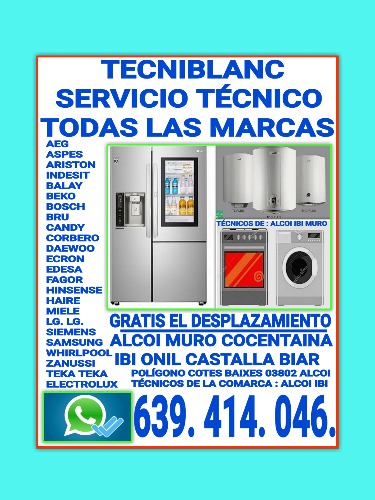 Servicio Técnico De Electrodomésticos Alcoy Ibi Muro